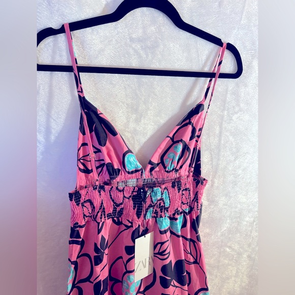 ZARA Floral Poplin Dress - Picture 5 of 5